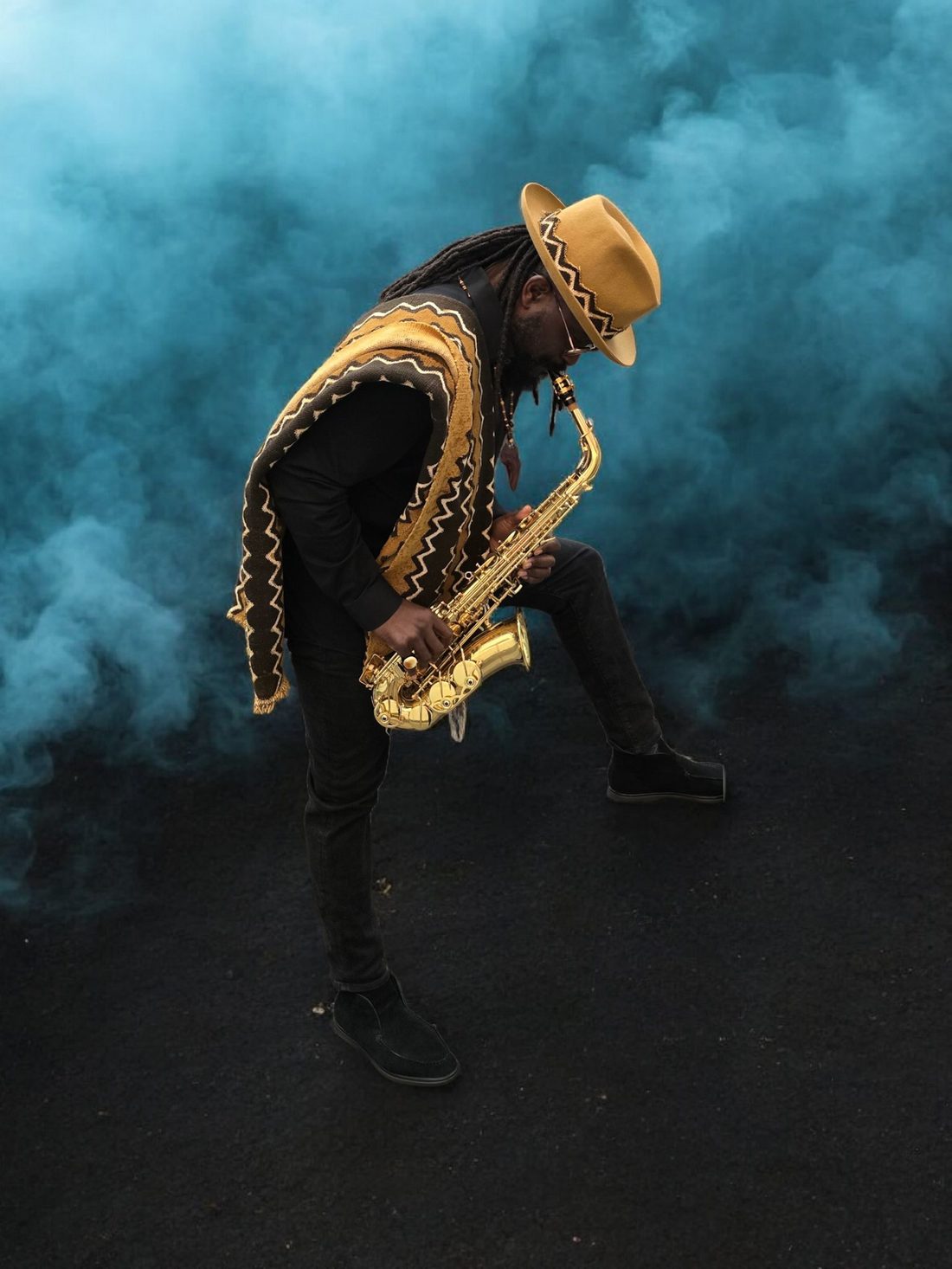 Sean Holland on saxophone